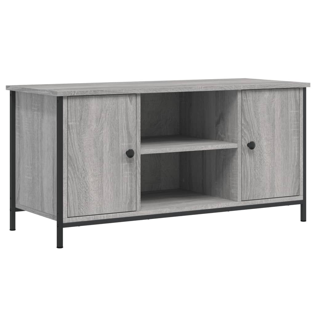 Wooden TV Stand 100cm Wide With 2 Doors - Vantage Home