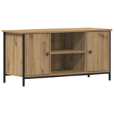 Wooden TV Stand 100cm Wide With 2 Doors - Vantage Home
