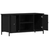 Wooden TV Stand 100cm Wide With 2 Doors - Vantage Home