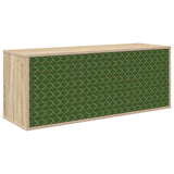Wooden TV Stand 102cm Wide Wall Hung With 3 Doors - Geleen