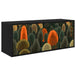 Wooden TV Stand 102cm Wide Wall Hung With 3 Doors - Zaandam