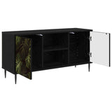 Wooden TV Stand 102cm Wide With 2 Doors And Raised Feet - Elburg