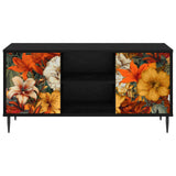 Wooden TV Stand 102cm Wide With 2 Doors And Raised Feet - Gennep