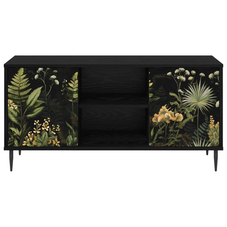 Wooden TV Stand 102cm Wide With 2 Doors And Raised Feet - Rhenen