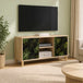Wooden TV Stand 102cm Wide With 2 Doors - Elburg