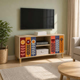 Wooden TV Stand 102cm Wide With 2 Doors - Essen