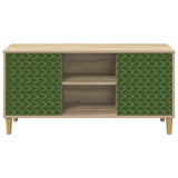 Wooden TV Stand 102cm Wide With 2 Doors - Geleen