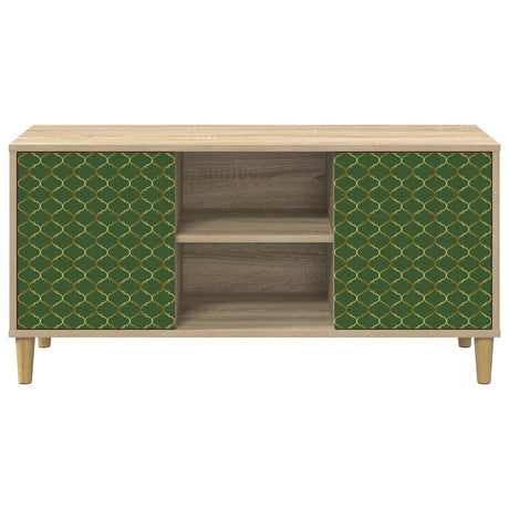 Wooden TV Stand 102cm Wide With 2 Doors - Geleen
