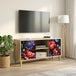 Wooden TV Stand 102cm Wide With 2 Doors - Kiel