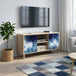 Wooden TV Stand 102cm Wide With 2 Doors - Raalte