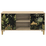 Wooden TV Stand 102cm Wide With 2 Doors - Rhenen