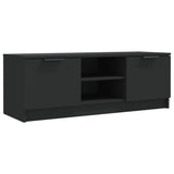 Wooden TV Stand 102cm Wide With 2 Doors - Vantage Home