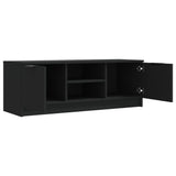 Wooden TV Stand 102cm Wide With 2 Doors - Vantage Home