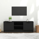 Wooden TV Stand 102cm Wide With 2 Doors - Vantage Home