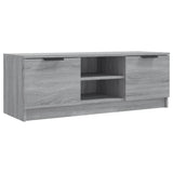 Wooden TV Stand 102cm Wide With 2 Doors - Vantage Home