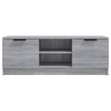 Wooden TV Stand 102cm Wide With 2 Doors - Vantage Home