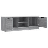 Wooden TV Stand 102cm Wide With 2 Doors - Vantage Home