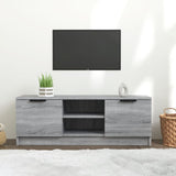 Wooden TV Stand 102cm Wide With 2 Doors - Vantage Home