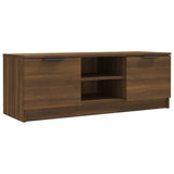 Wooden TV Stand 102cm Wide With 2 Doors - Vantage Home