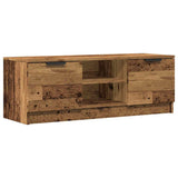 Wooden TV Stand 102cm Wide With 2 Doors - Vantage Home