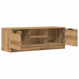 Wooden TV Stand 102cm Wide With 2 Doors - Vantage Home