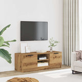 Wooden TV Stand 102cm Wide With 2 Doors - Vantage Home