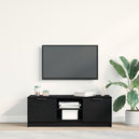 Wooden TV Stand 102cm Wide With 2 Doors - Vantage Home