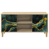 Wooden TV Stand 102cm Wide With 2 Doors - Wijhe