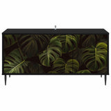 Wooden TV Stand 102cm Wide With 3 Doors And Raised Feet - Elburg