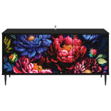 Wooden TV Stand 102cm Wide With 3 Doors And Raised Feet - Kiel