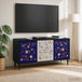 Wooden TV Stand 102cm Wide With 3 Doors And Raised Feet - Mainz