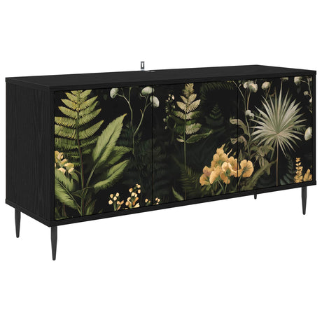 Wooden TV Stand 102cm Wide With 3 Doors And Raised Feet - Rhenen