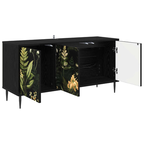 Wooden TV Stand 102cm Wide With 3 Doors And Raised Feet - Rhenen