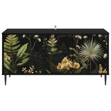Wooden TV Stand 102cm Wide With 3 Doors And Raised Feet - Rhenen