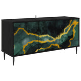 Wooden TV Stand 102cm Wide With 3 Doors And Raised Feet - Wijhe