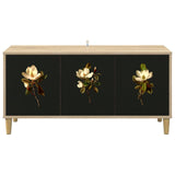 Wooden TV Stand 102cm Wide With 3 Doors - Bremen