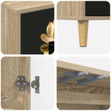 Wooden TV Stand 102cm Wide With 3 Doors - Bremen