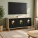 Wooden TV Stand 102cm Wide With 3 Doors - Bremen