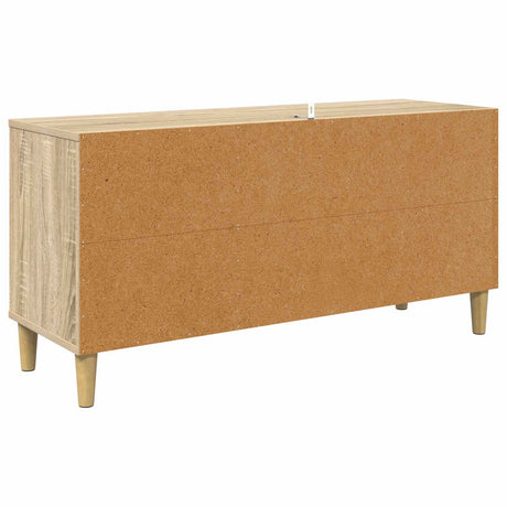 Wooden TV Stand 102cm Wide With 3 Doors - Dokkum