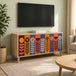 Wooden TV Stand 102cm Wide With 3 Doors - Essen