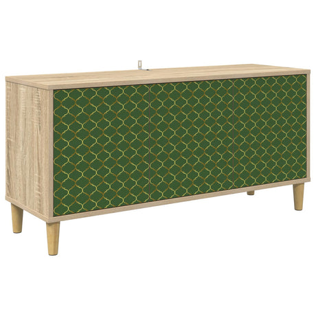 Wooden TV Stand 102cm Wide With 3 Doors - Geleen