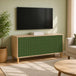 Wooden TV Stand 102cm Wide With 3 Doors - Geleen