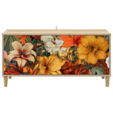 Wooden TV Stand 102cm Wide With 3 Doors - Gennep