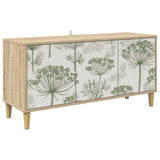 Wooden TV Stand 102cm Wide With 3 Doors - Gotha