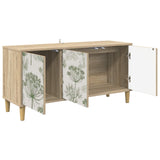 Wooden TV Stand 102cm Wide With 3 Doors - Gotha