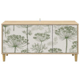 Wooden TV Stand 102cm Wide With 3 Doors - Gotha