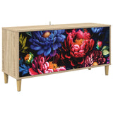 Wooden TV Stand 102cm Wide With 3 Doors - Kiel