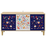 Wooden TV Stand 102cm Wide With 3 Doors - Mainz