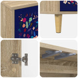 Wooden TV Stand 102cm Wide With 3 Doors - Mainz