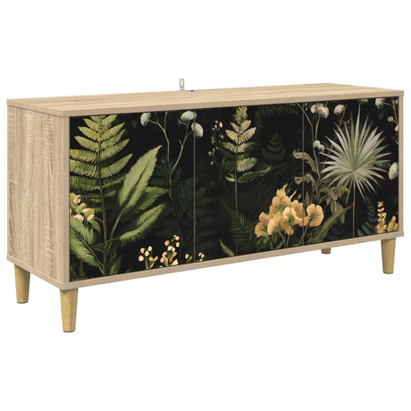 Wooden TV Stand 102cm Wide With 3 Doors - Rhenen